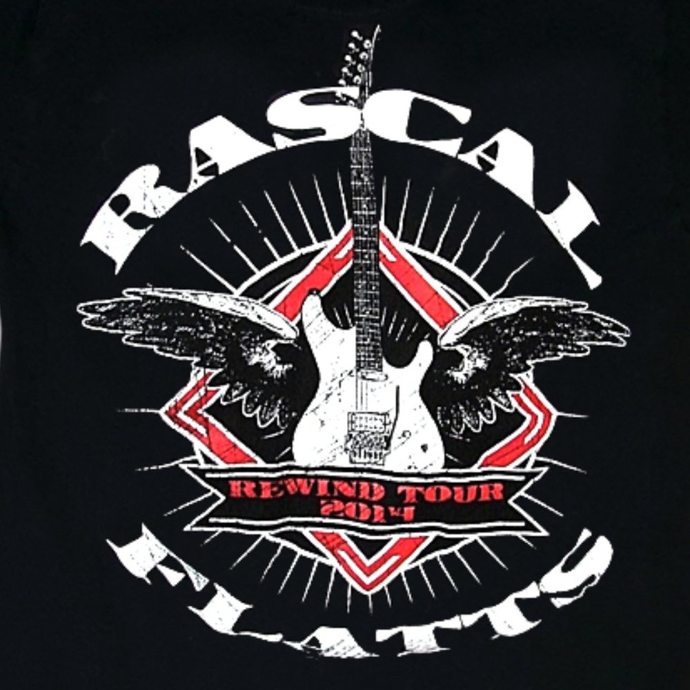 RASCAL FLATTS - 2014 "REWIND" CONCERT TOUR T-SHIRT